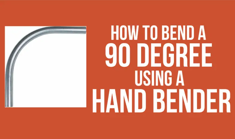 How To Bend A 90 Degree Bend With EMT
